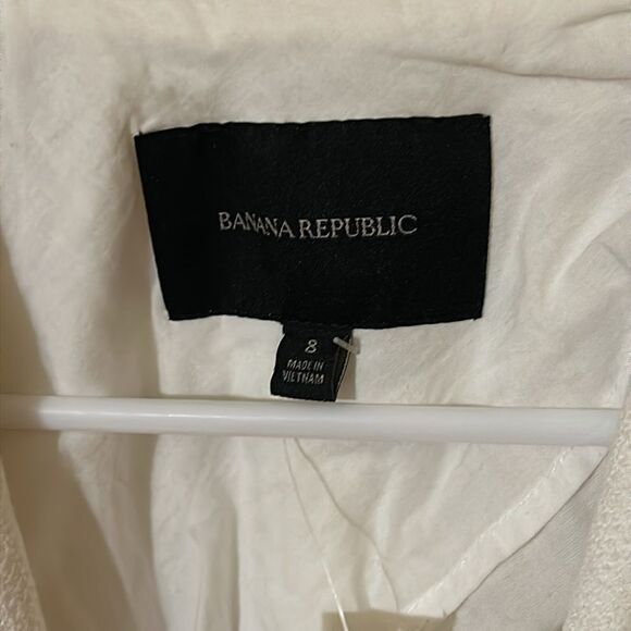 Banana Republic cream blazer Jacket size 8 nwt - Picture 4 of 9